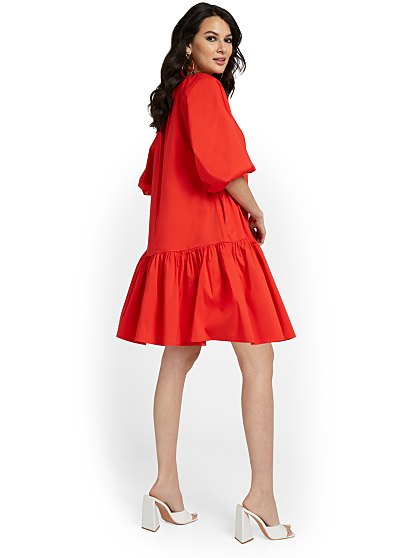 69.95 DROP WAIST POPLIN