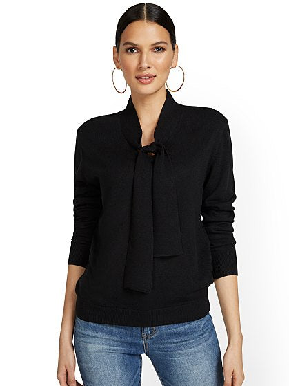 49.95 TIE FRONT PULLOVER
