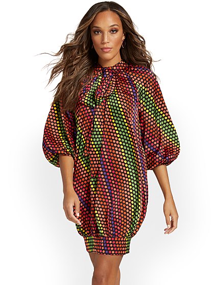 89.95 BUBBLE DOT DRESS