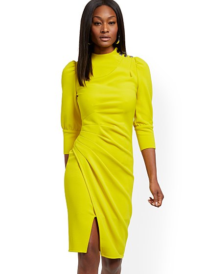 79.95 BUTTN RUCHED SHEATH