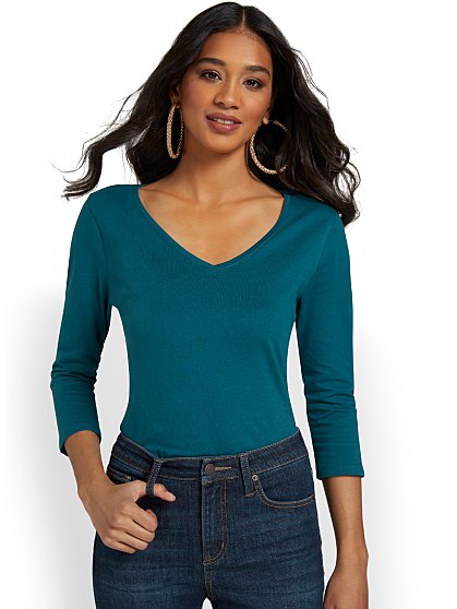 29.95 3/4SLV PERFEC TEE