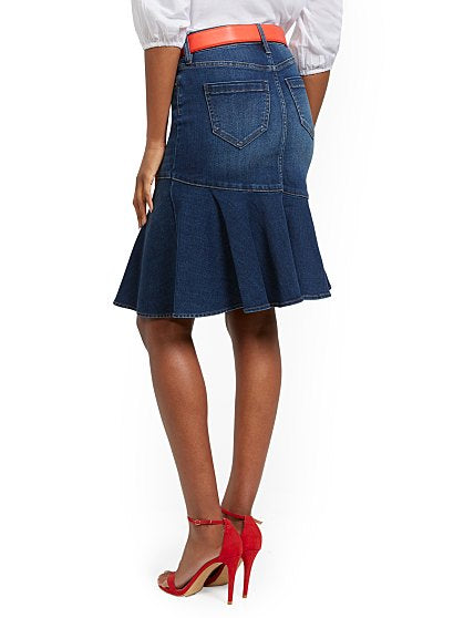 64.95 ASYM SKIRT BLUEBERY