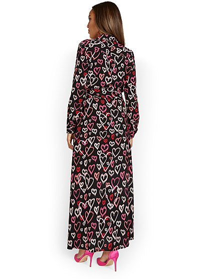 99.95 HEART PRINT MAXI