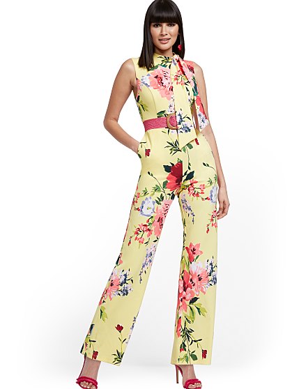79.95 TIE NECK JUMPSUIT