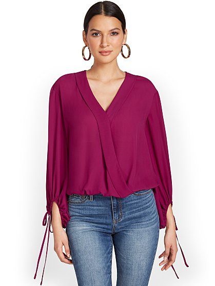 49.95 SURPLICE TIE SLV