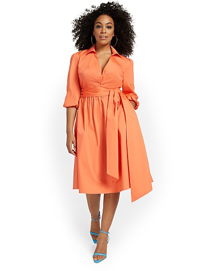 79.95 POPLIN SLV SHIRTDRS