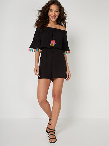 54.95 OFF SHLDR ROMPER W/