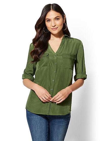 39.95 KATE SHIRT SOLID
