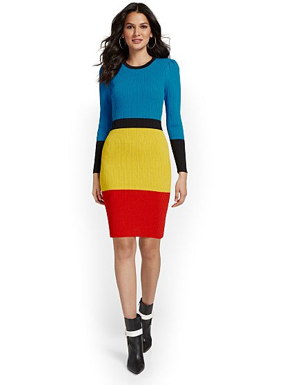 99.95 COLOR BLCK DRESS
