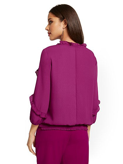 54.95 TIE NECK BLOUSE