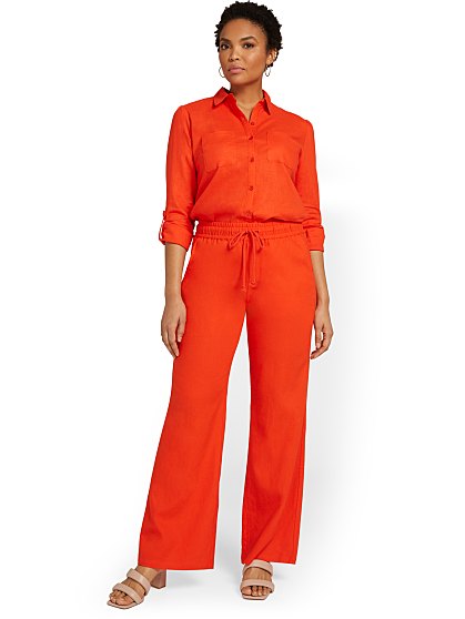 44.95 KI LINEN WIDE LEG T