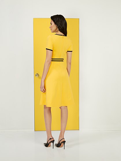 69.95 CLRBLCK FLAR DRESS