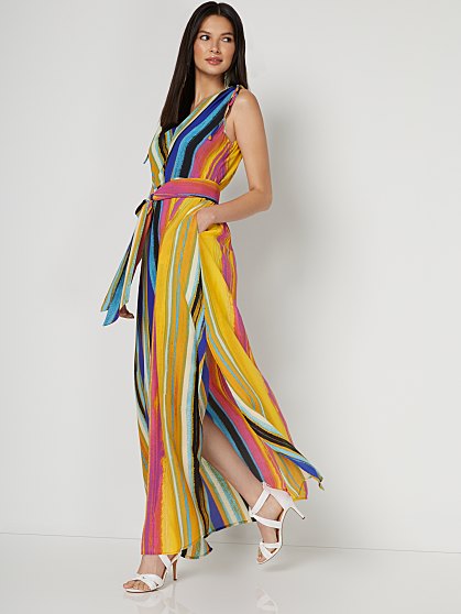 89.95 STRIPE SLIT MAXI
