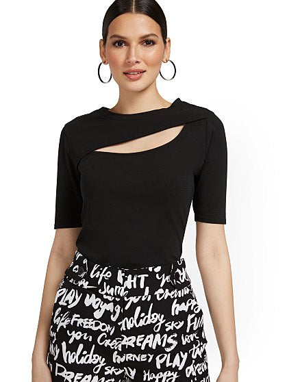 29.95 SS CUTOUT TEE