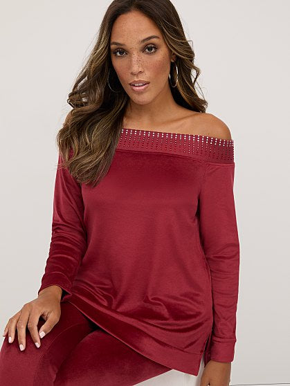 49.95 VELOUR OTS TUNIC
