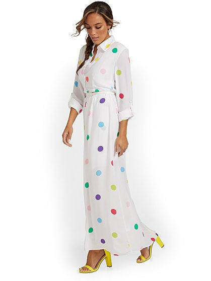 89.95 POLKA DOT SHIRTDRSS