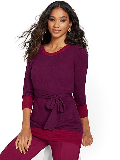 54.95 TIPPED PCKT TUNIC