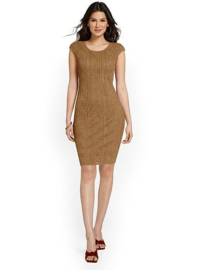89.95 POINTELLE SWT DRESS