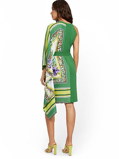 89.95 MIXED MEDIA DRESS
