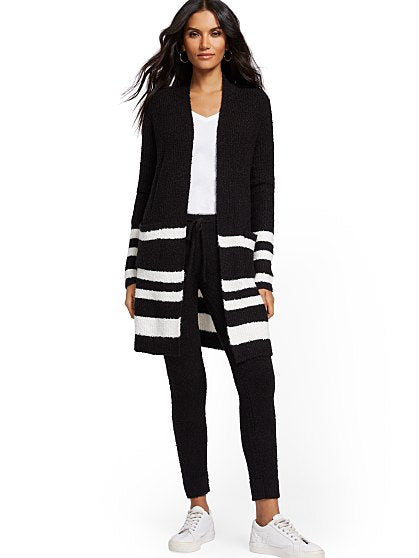 59.95 STRIPE BOUCLE CARDI