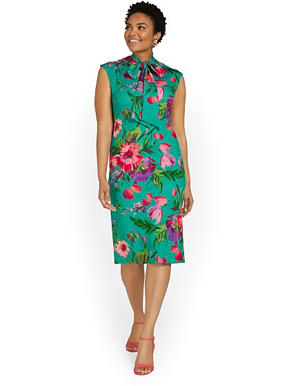 79 95 ALLOVER ROSE SHEATH