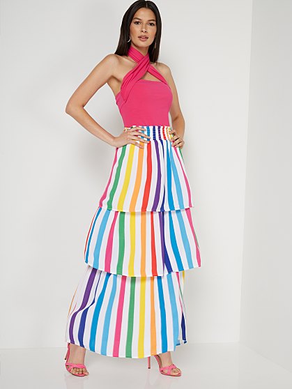 89.95 TIERED STIPE MAXI