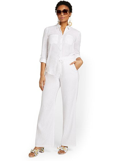44.95 KI LINEN WIDE LEG T