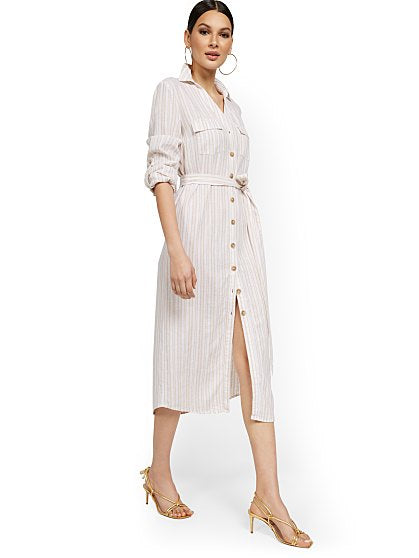 79.95 LONG LINEN SHRTDRS