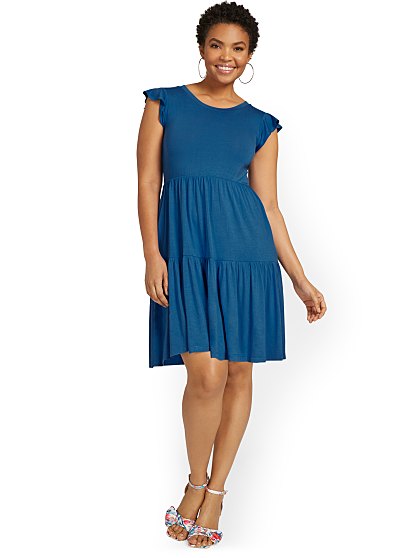 49.95 RUFFLE TIERED DRESS