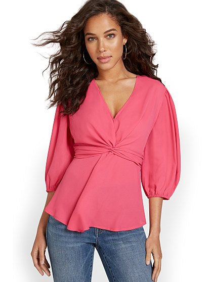 44.95 BALLOON SLV BLOUSE