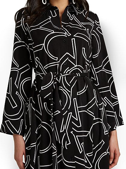 109.95 PRNTED BELTED MAXI