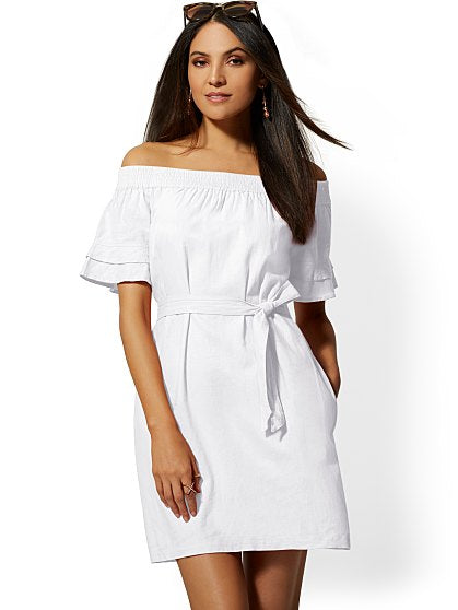 54.95 OFF SHLDR LN DRESS