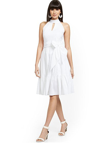 89.95 BOW NECK DRESS