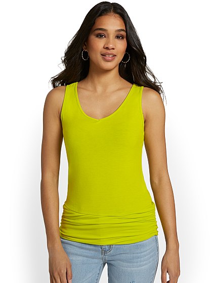 39.95 VNECK BANDED BTM