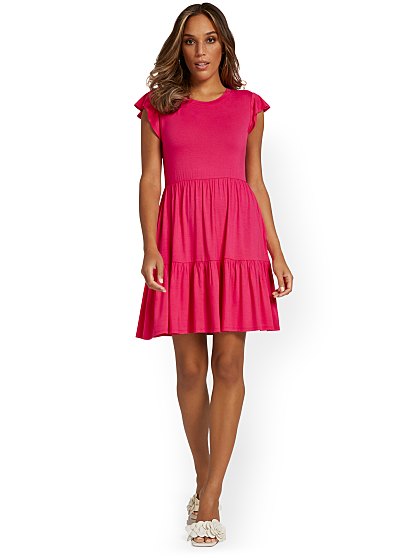49.95 RUFFLE TIERED DRESS