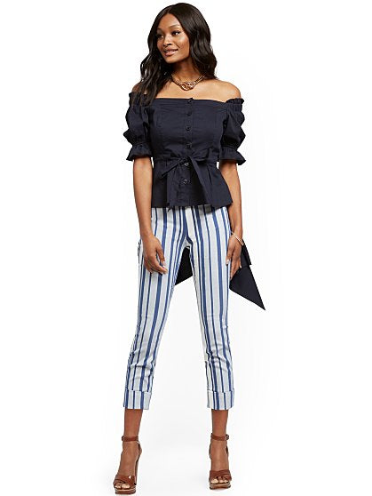 49.95 WHITNEY CROP STRIPE