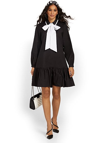 79.95 BOW NECK POPLIN