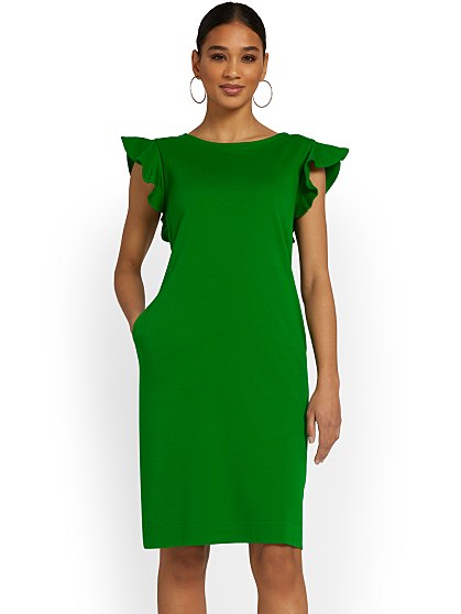 39.95 RUFFLE SLV SHIFT