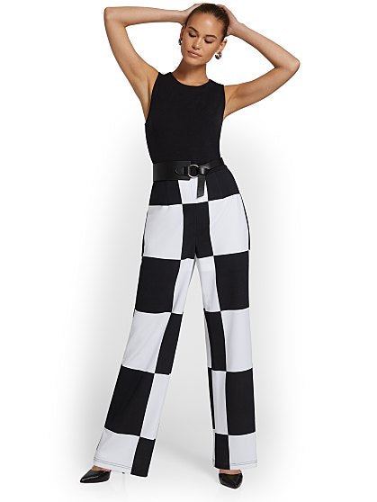 99.95 CHECKERED JUMPSUIT