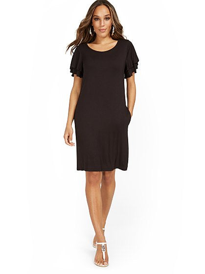 39.95 RUF SLV KNIT DRESS