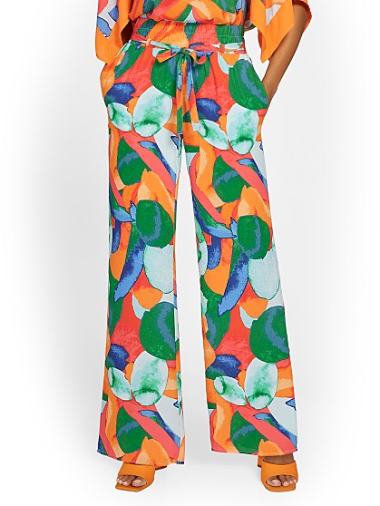 99.95 TIE SMOKED WIDE LEG