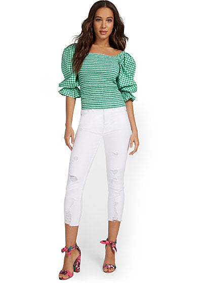 59.95 HW ABBY CAPRI WHITE