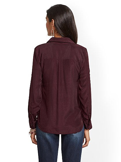 39.95 KATE SHIRT SOLID