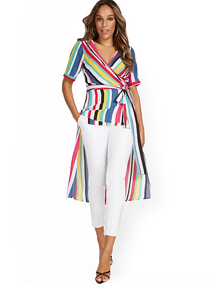 54.95 HIGH LOW STRIPE TOP