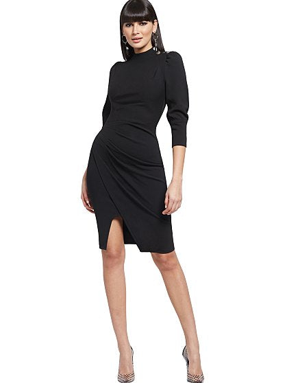 79.95 BUTTN RUCHED SHEATH
