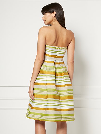 129.95 HALTER FLARE DRESS