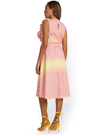 89.95 MULTI GINGHAM MIDI