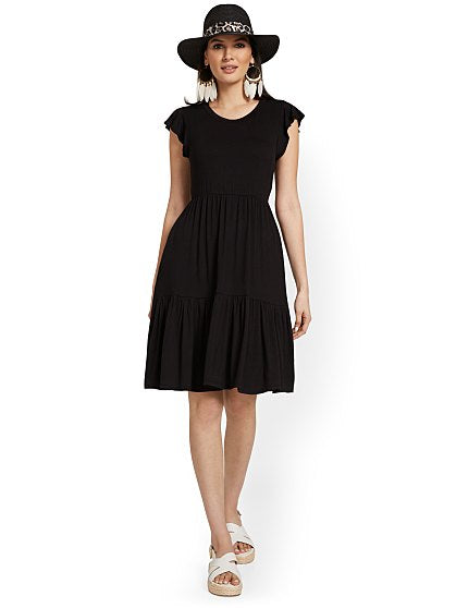 49.95 RUFFLE TIERED DRESS