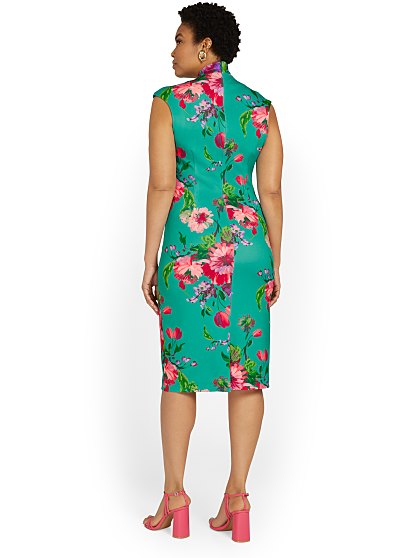 79 95 ALLOVER ROSE SHEATH