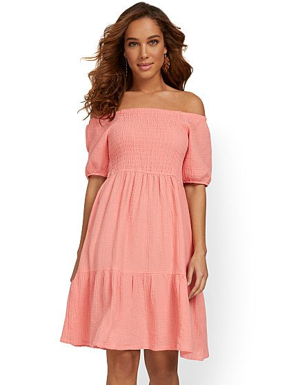 59.95 SMOCKED GAUZE OTS